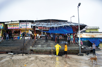 随着水位的上升像孟买这样的沿海大城市将面临灾难