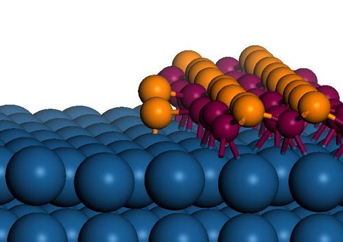 科学家将主体材料中的催化剂挤入瓶中