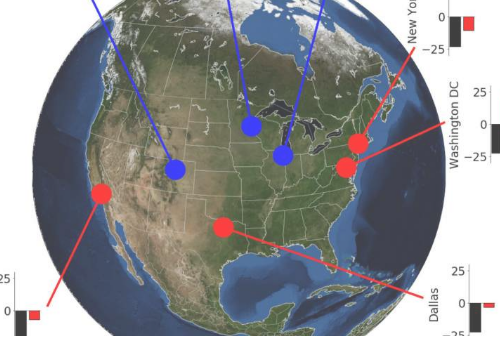 卫星观测测量了北美多个城市上空的氮氧化物寿命