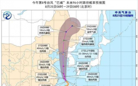 台风巴威最新报道 巴威或成史上最强登陆东北台风