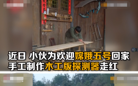 贵州一小伙自制木工版嫦娥五号 网友:果然高手在民间!